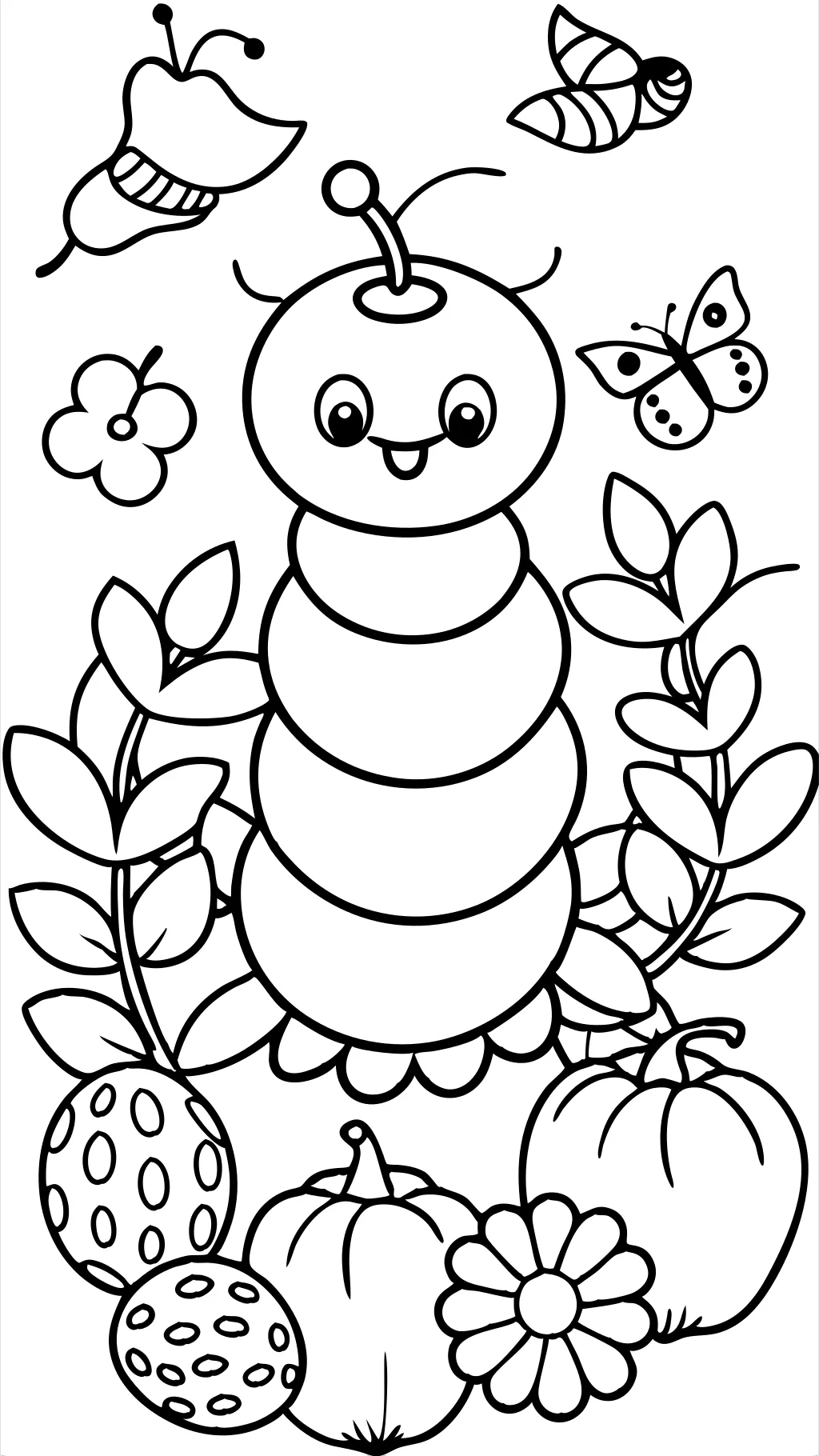 the very hungry caterpillar coloring pages